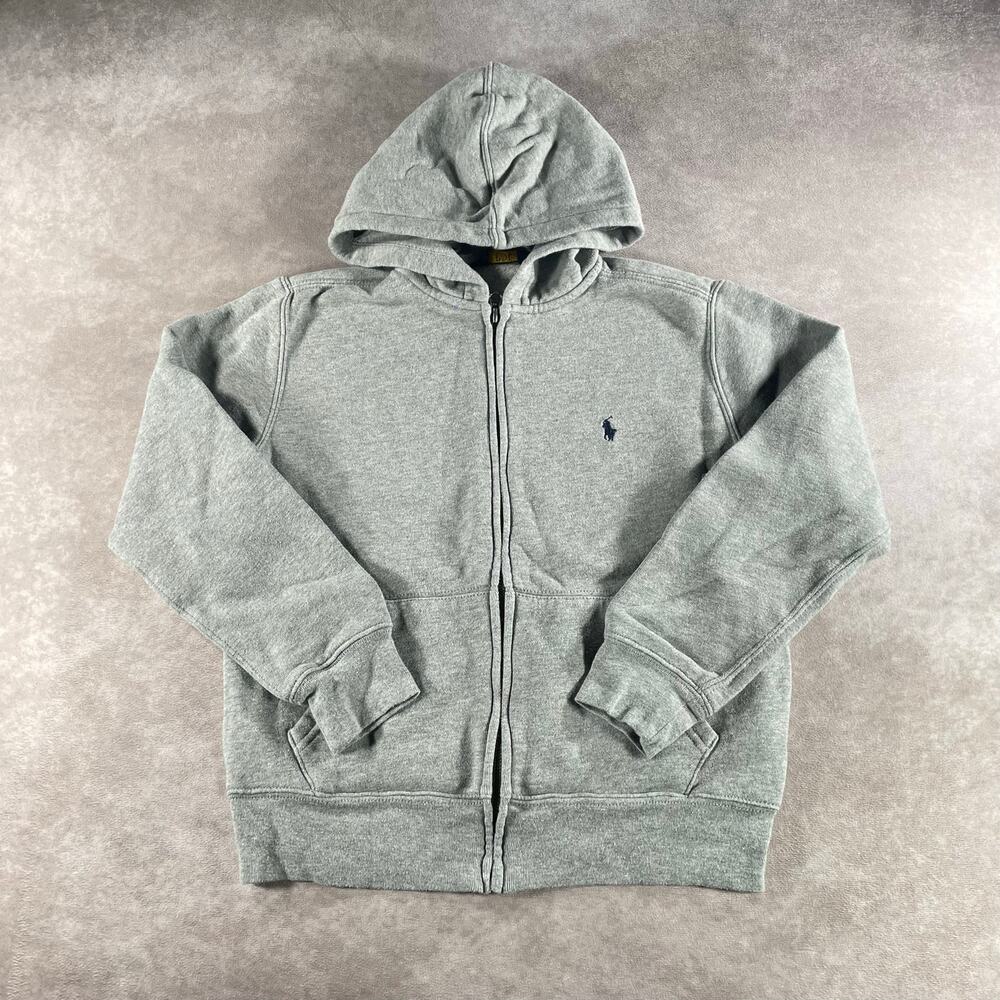 Youth Polo Ralph Lauren Boys Grey Full Zip Jacket Medium